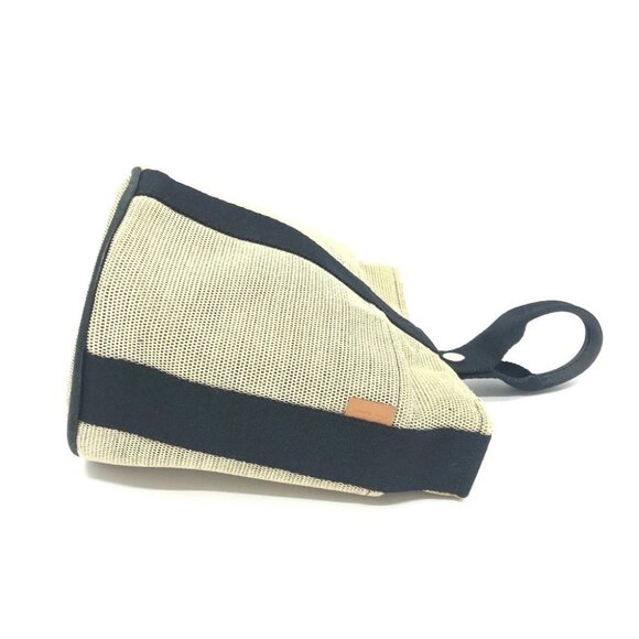 HERMES Sakso PM Handbag Bag Backpack Hand Bag Canvas Black/SilverHardware main image 10